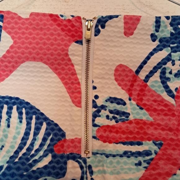 Lilly Pulitzer She She Shells Skirt Size 0 Cotton Lined Mini Skirt Starfish - Picture 5 of 8